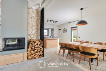 Fireplace of Villa Brzac