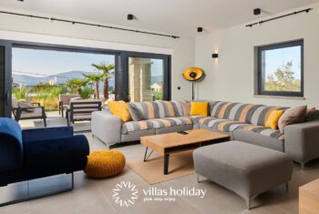 View from the living room of Villa Brzac