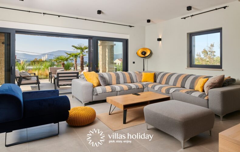 View from the living room of Villa Brzac