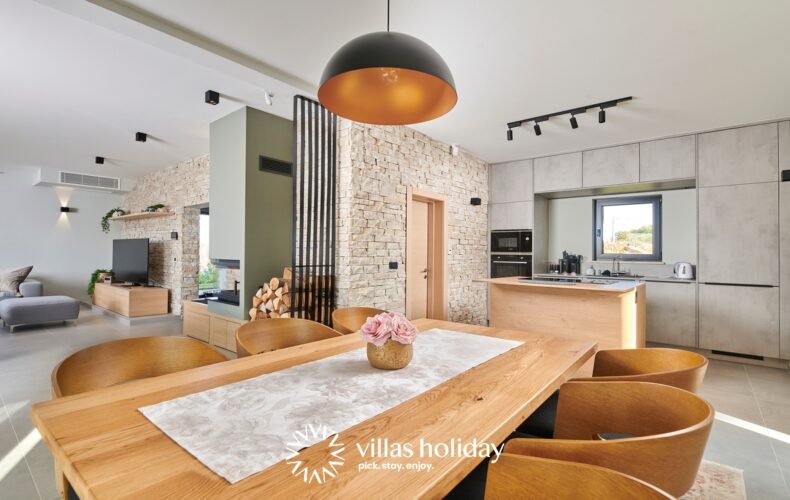 Dining area of Villa Brzac