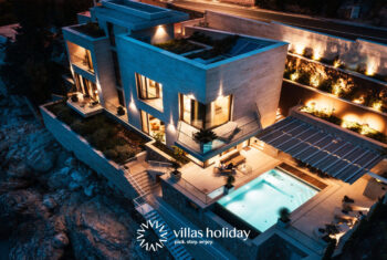 Enchanting villa with heated infinity pool and sauna near Dubrovnik