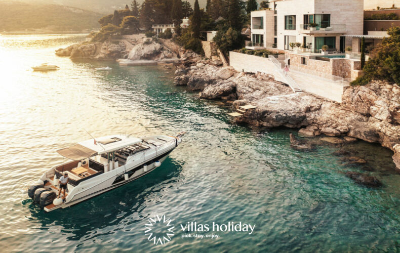 Enchanting villa with heated infinity pool and sauna near Dubrovnik