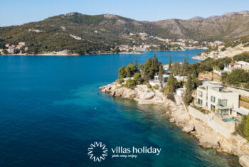 Aerial view of Villa Antoan