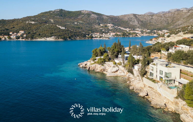 Aerial view of Villa Antoan