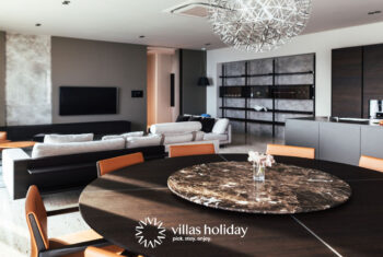 Kitchen and dining area of Villa Antoan