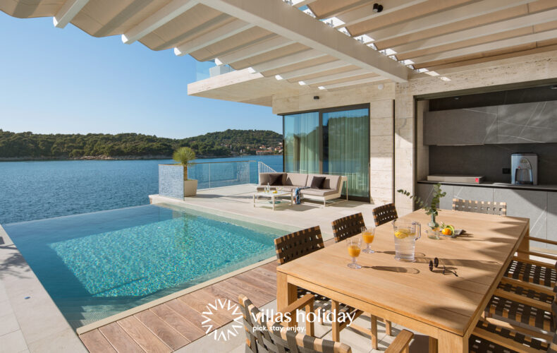 Outdoor dining area of Villa Antoan